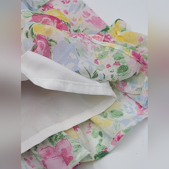 Janie And Jack Tiered Floral Chiffon Dress size 18-24 months - Picture 3 of 6